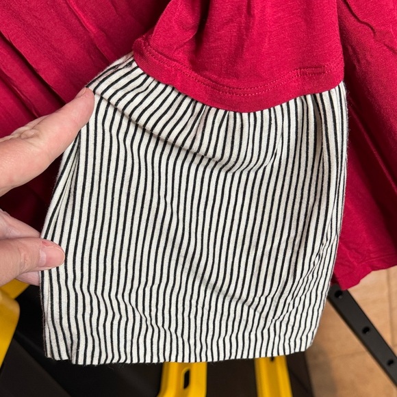 Soft Surroundings Chantal Striped Bell Sleeve Red Blouse Size Large - Picture 5 of 6